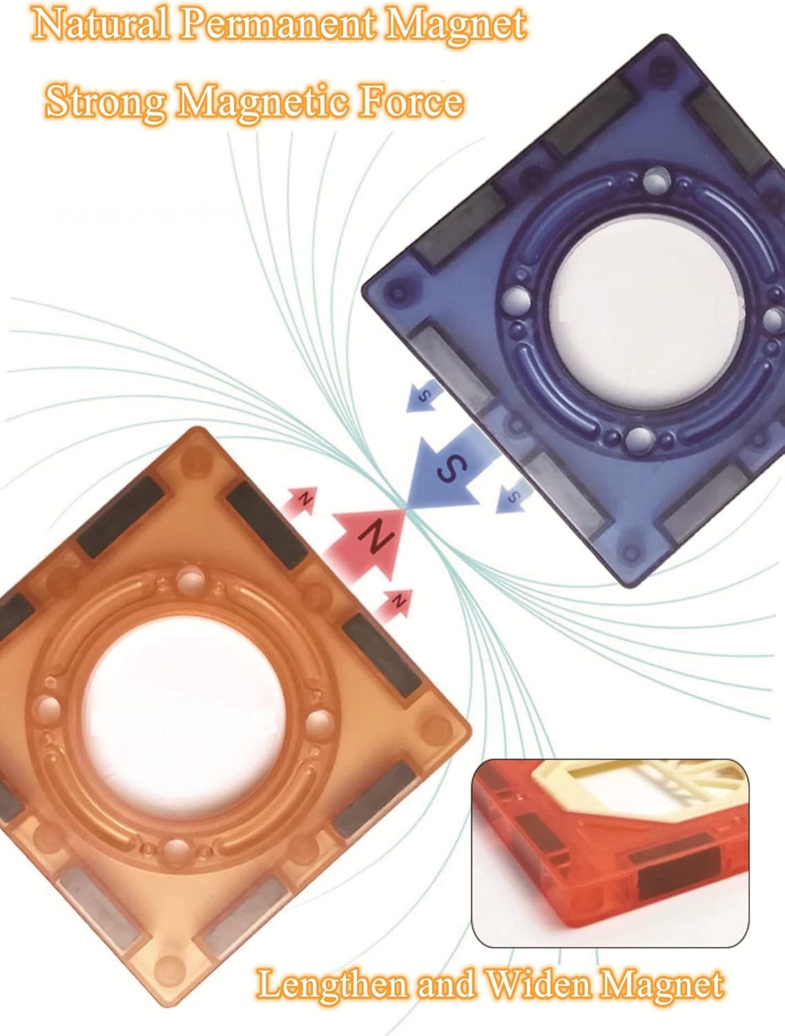 夜光磁力滾珠建構積木 110片 Glow-in-the-Dark Magnetic Marble Run 110-Piece