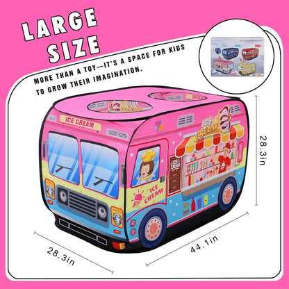 雪糕車造型兒童快開遊戲帳篷 Ice Cream Truck Pop-Up Play Tent
