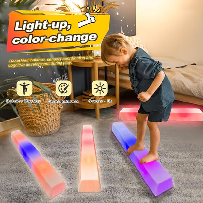 發光平衡組件 3踏石+2平衡木 Light-Up Balance Set&nbsp;(3 Stones + 2 Beams)