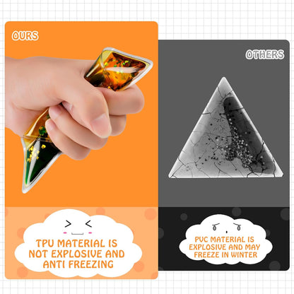 三角形液態感統玩具 6入組 Triangular Liquid Motion Toys 6-Pack