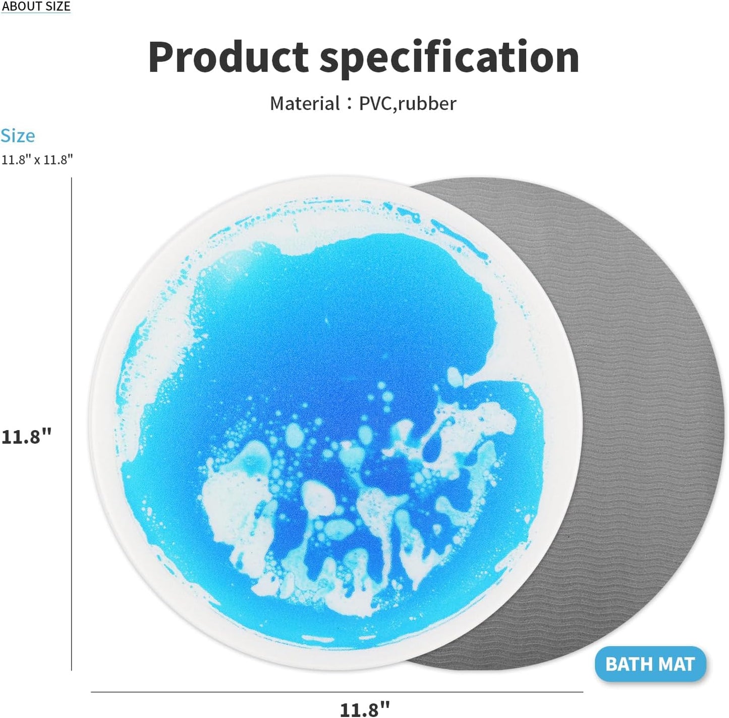 Art3d 圓形液體感統地墊 30cm直徑九片裝 Art3d Round Liquid Tiles 11.8" Diameter 9-Pack