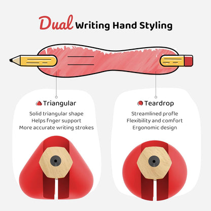 人體工學握筆器 3入組 Ergonomic Dual-Head Pencil Grips 3-Pack