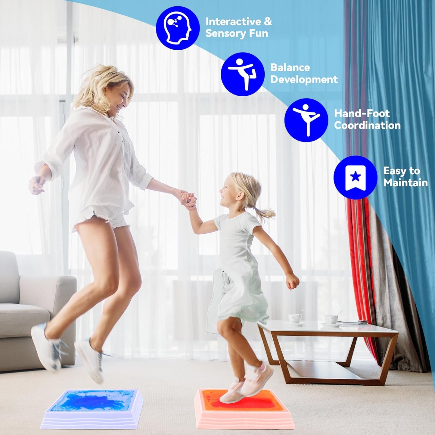 Art3d 互動變色地磚（3入組）Sensory Tiles (3-Pack)