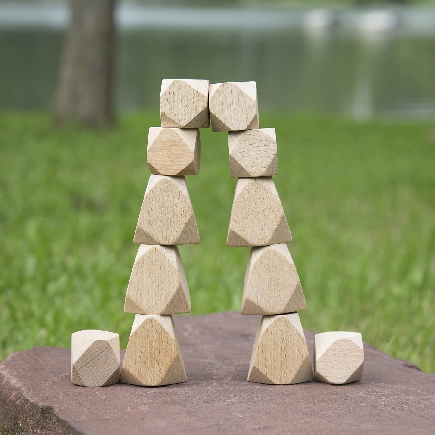 Guidecraft 木製立石積木組 Wood Stackers
