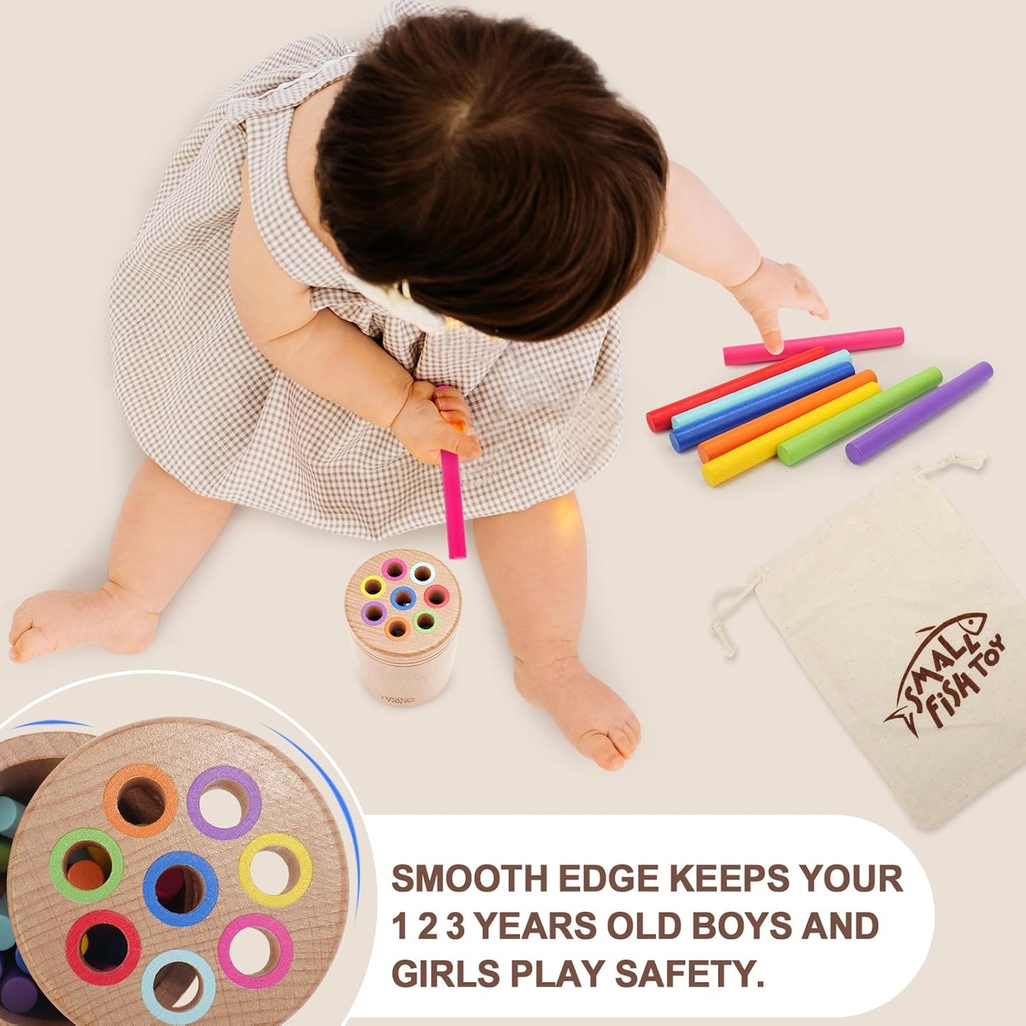 木質顏色分類玩具 Color Sorting Toy