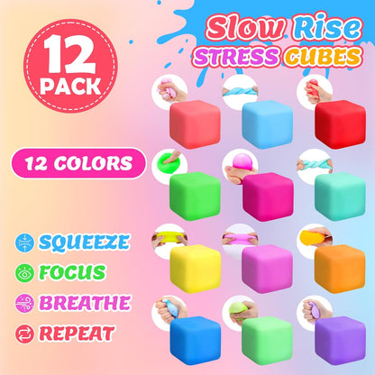 12入慢回彈舒壓立方 12-Pack Slow-Rise Stress Cubes