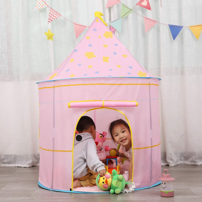 公主城堡遊戲帳篷（月光粉） Princess Castle Play Tent (Moon Pink)