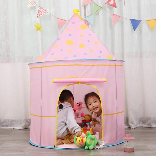公主城堡遊戲帳篷（月光粉）Princess Castle Play Tent (Moon Pink)