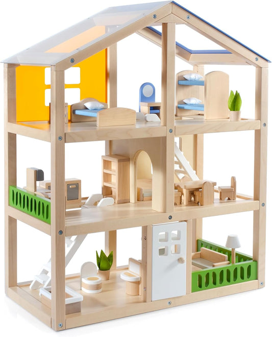 Guidecraft 現代風三層娃娃屋 Modern Home Dollhouse