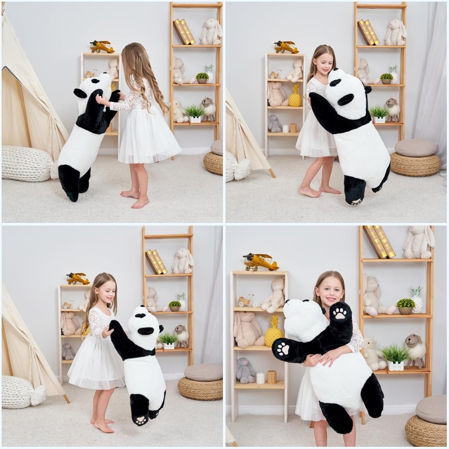加重型熊貓絨毛抱枕 Panda Weighted Stuffed Animal