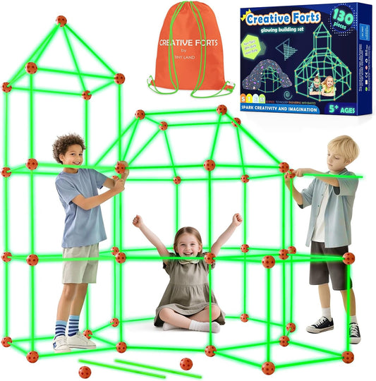 Tiny Land 夜光城堡搭建組 130件組 Glow Fort Kit 130-Piece