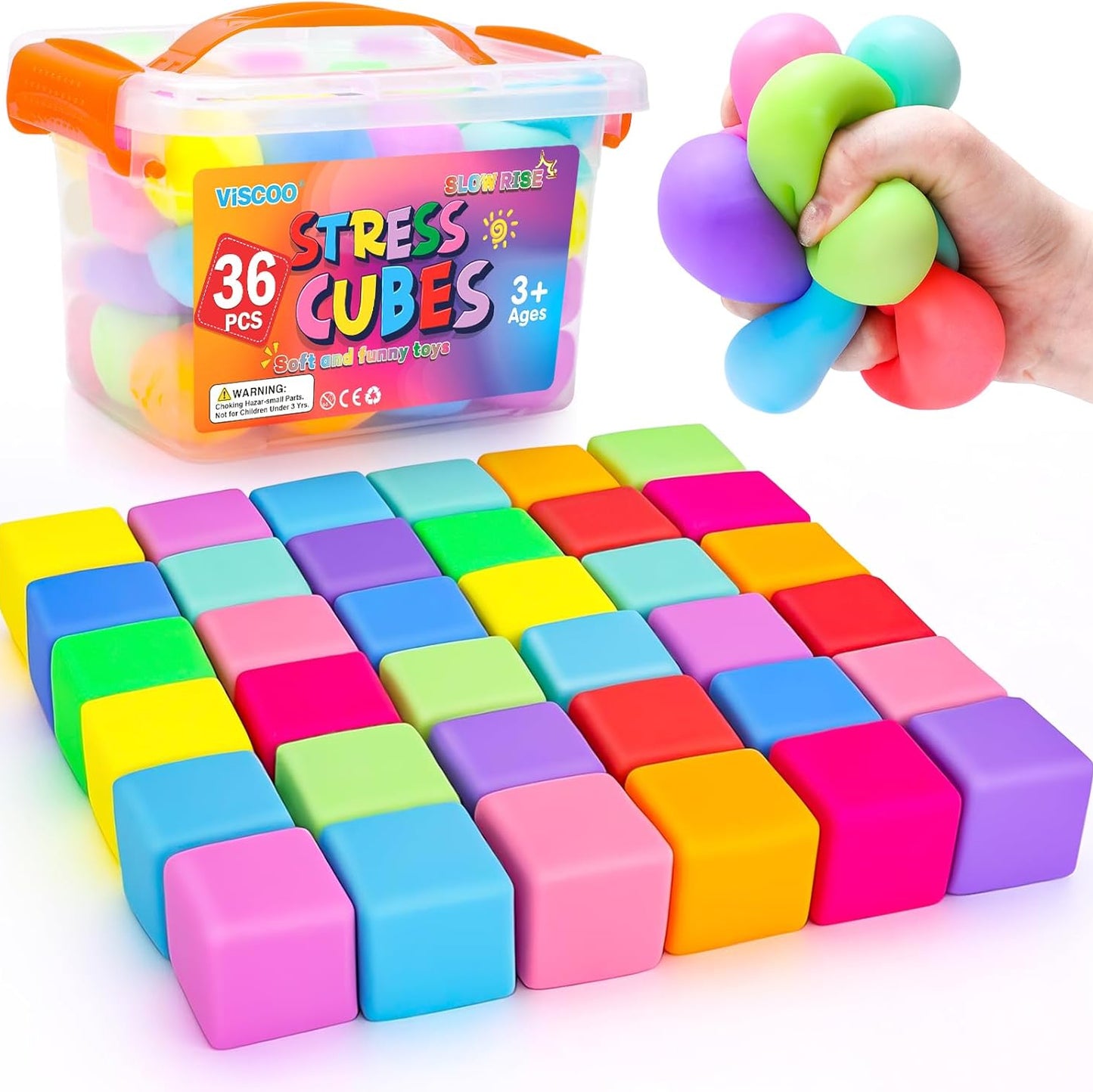 36入大容量舒壓立方組 36-Pack Stress Cubes Bulk Set