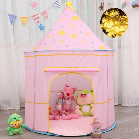 公主城堡遊戲帳篷（月光粉）Princess Castle Play Tent (Moon Pink)