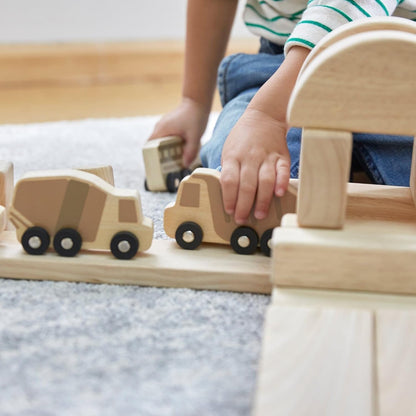 Guidecraft 迷你木製卡車套裝（10件組）- 幼兒玩具車系列 Mini Wooden Trucks - Set of 10