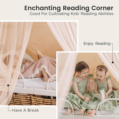 波西米亞風蕾絲兒童遊戲帳篷 Boho Lace Play Tent for Kids
