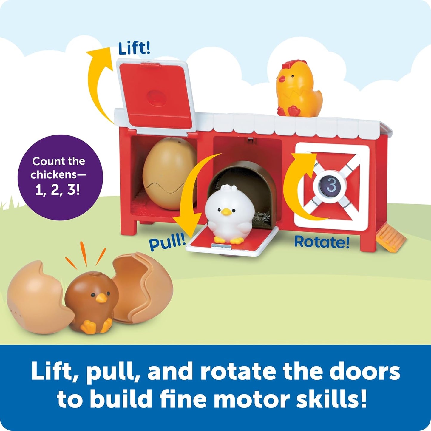Learning Resources 小雞躲貓貓農舍 Peeksville Hide & Cheep Chicken Coop
