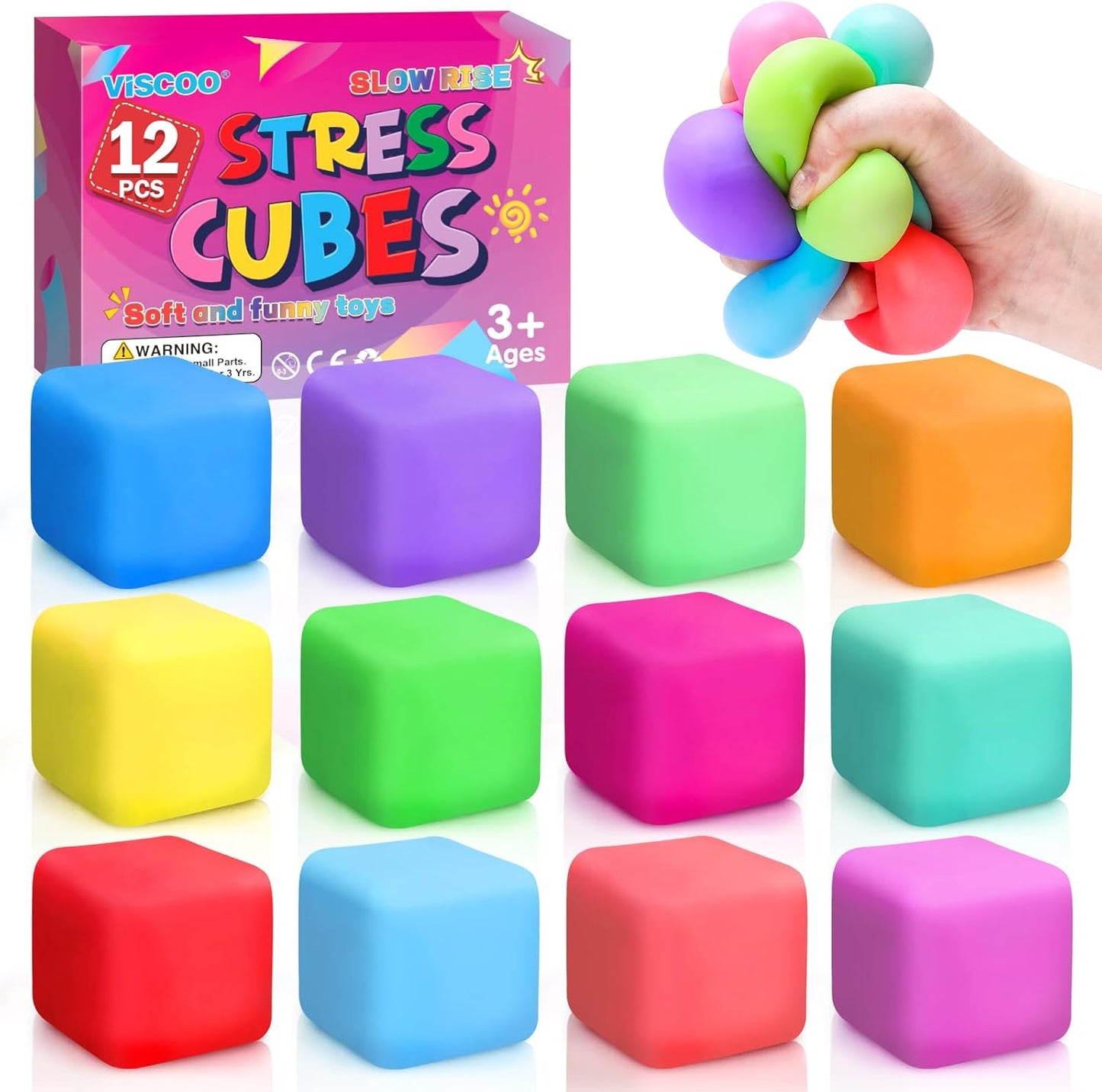 12入慢回彈舒壓立方 12-Pack Slow-Rise Stress Cubes