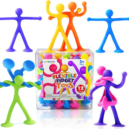 LESONG 靜音柔韌感統玩具 12入組 Quiet Bendable Fidget Toys