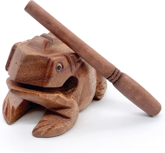 青蛙刮瓜木製樂器 Frog Guiro Wooden Instrument
