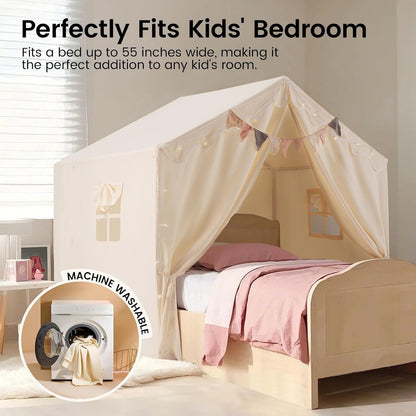 奶油色大型兒童遊戲帳篷 Cream Large Kids Play Tent