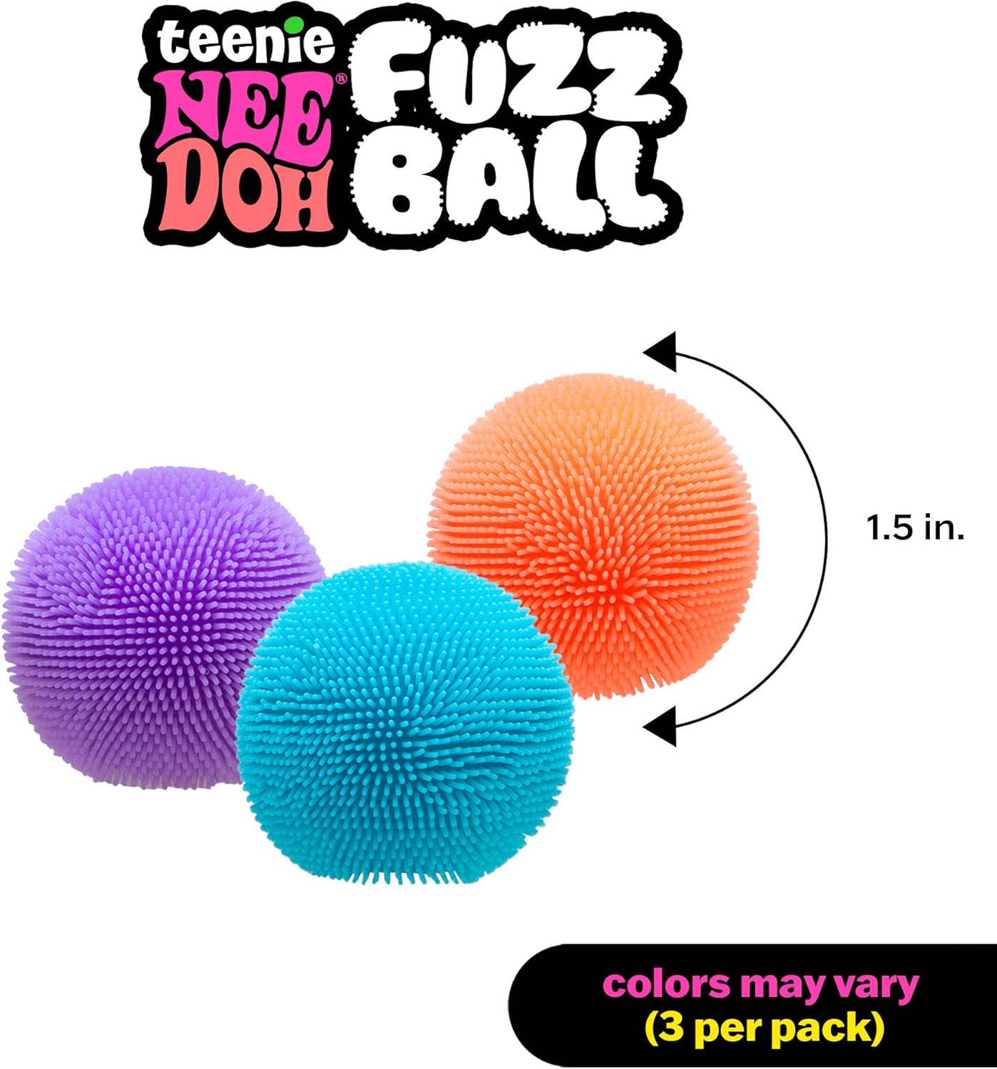 NeeDoh 迷你絨毛舒壓球三件組 Mini Fuzz Ball 3-Pack