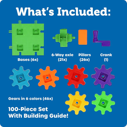 Learning Resources 齒輪創建組100件豪華版 Gears! Gears! Gears! 100-Piece Deluxe