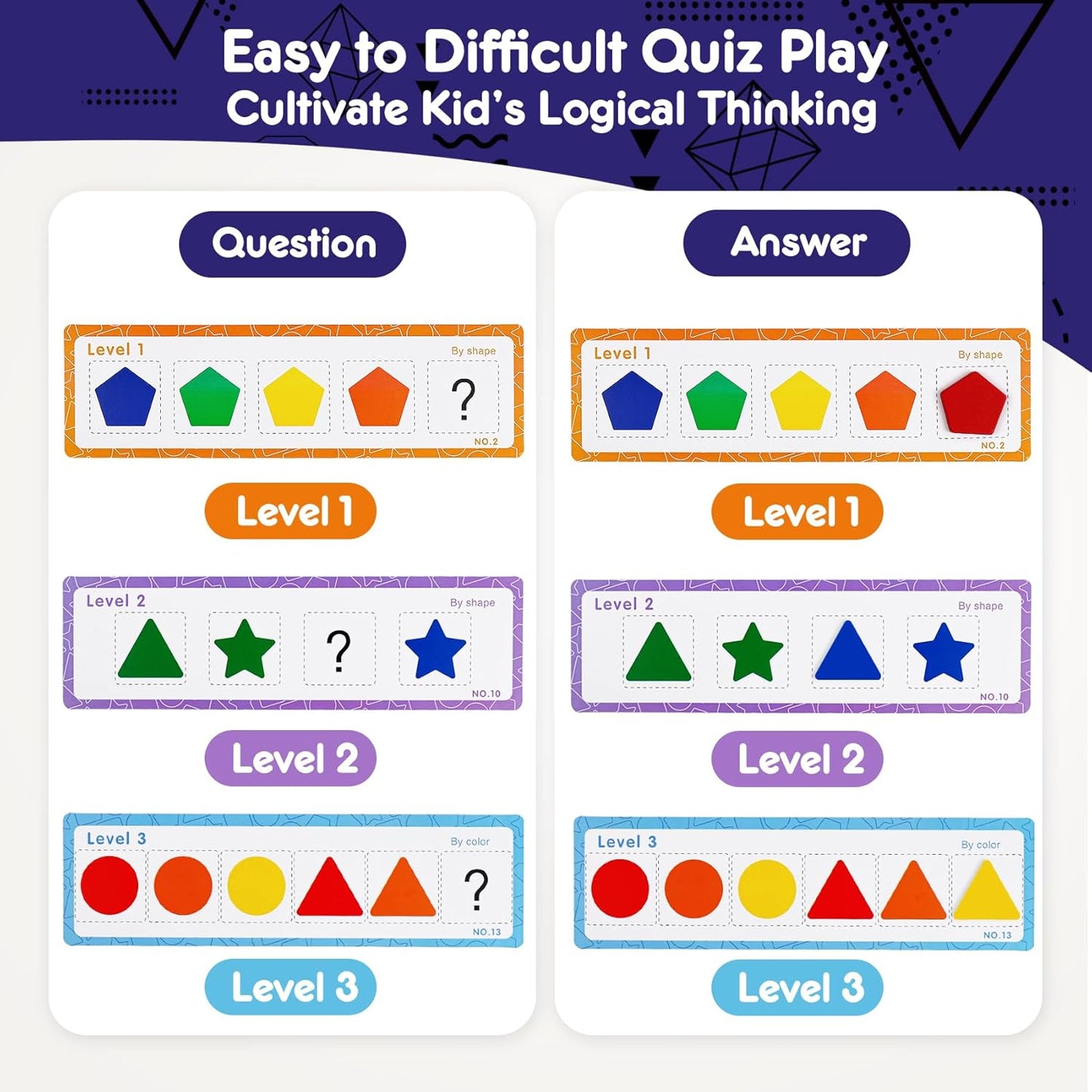 木質顏色形狀分類玩具 Wooden Color & Shape Sorter Toy