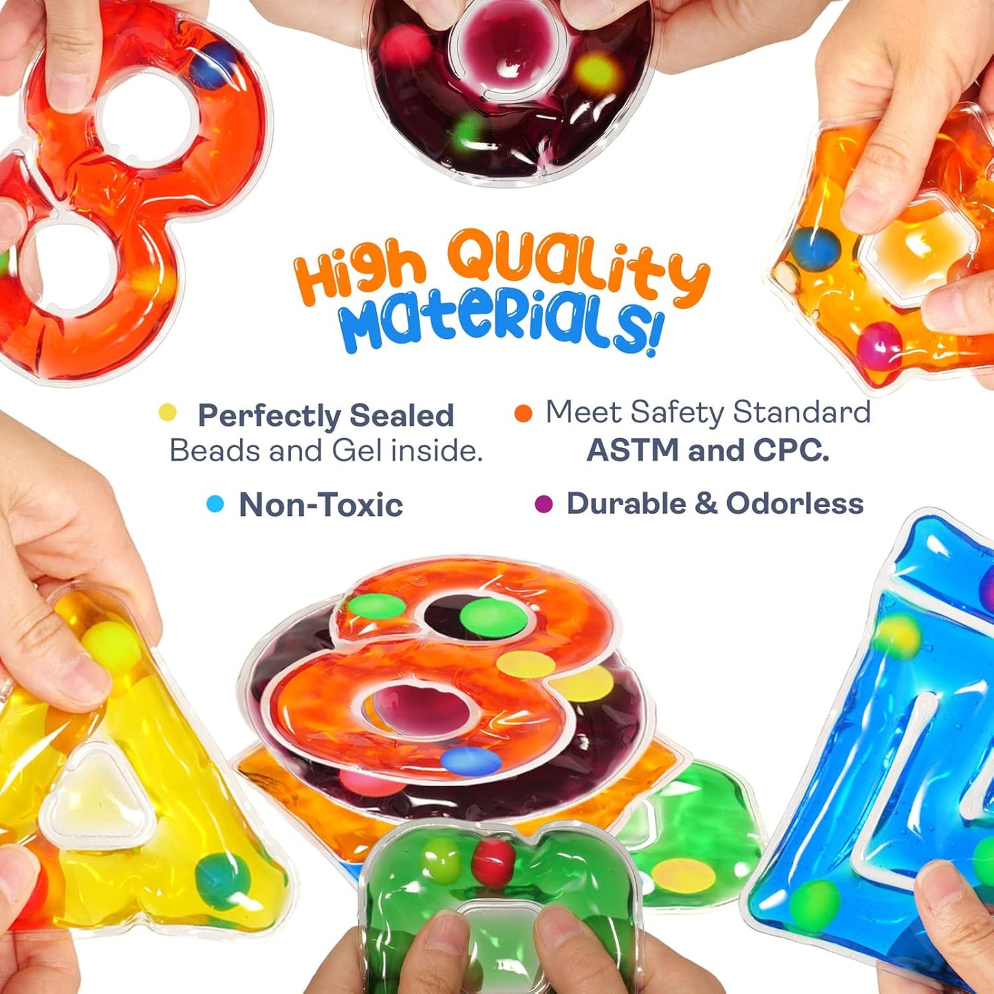 LESONG 凝膠迷宮形狀玩具 Gel-Filled Shape Maze Toys - 6 Pack