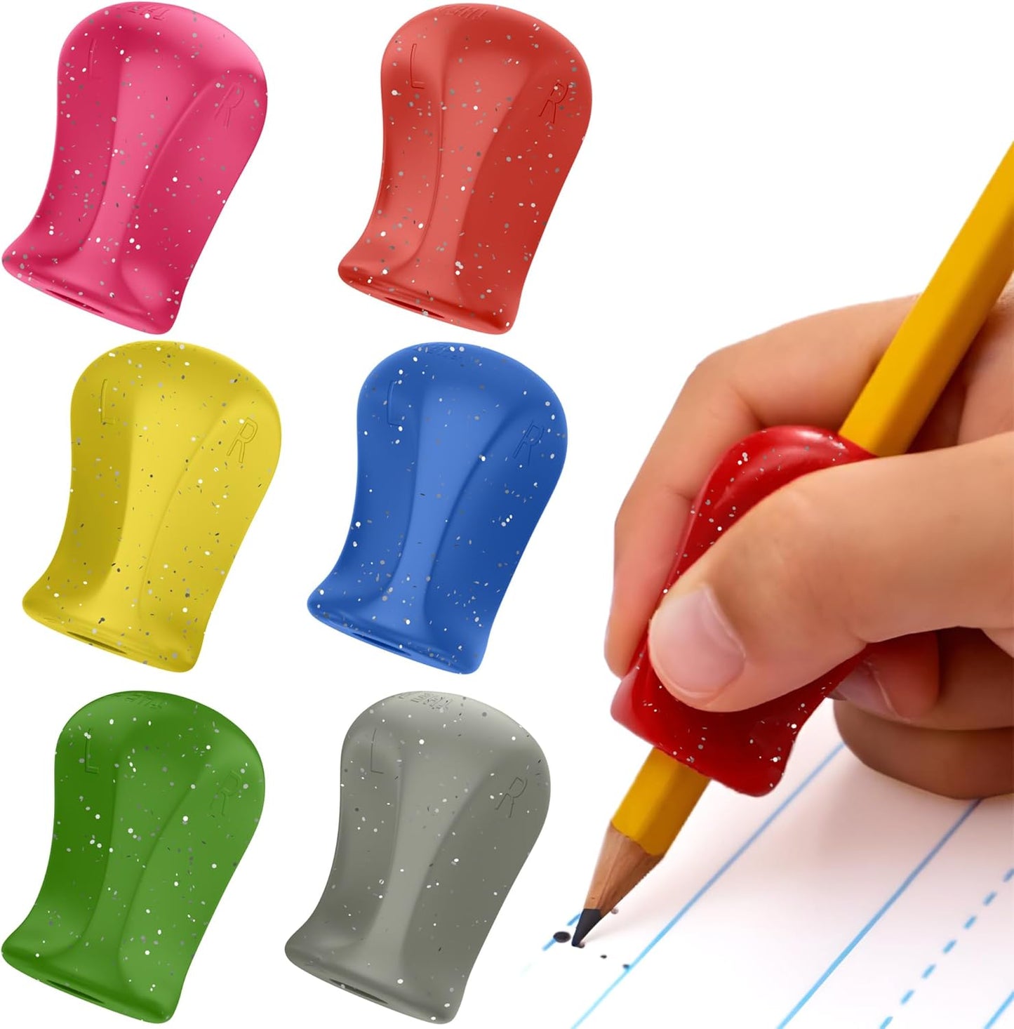The Pencil Grip 經典握筆器 6入多色組 Original Grippers 6-Pack