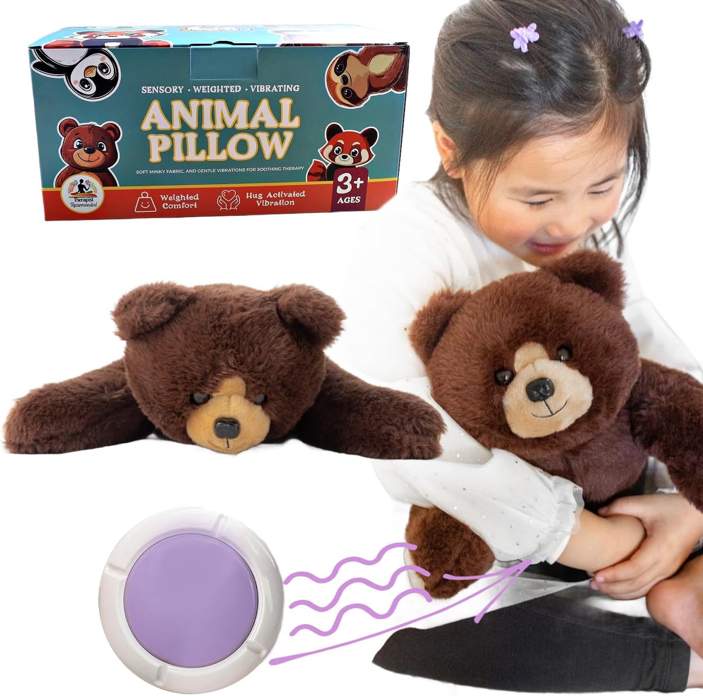 熊感震動承重枕 Bear Sensory Vibrating Pillow
