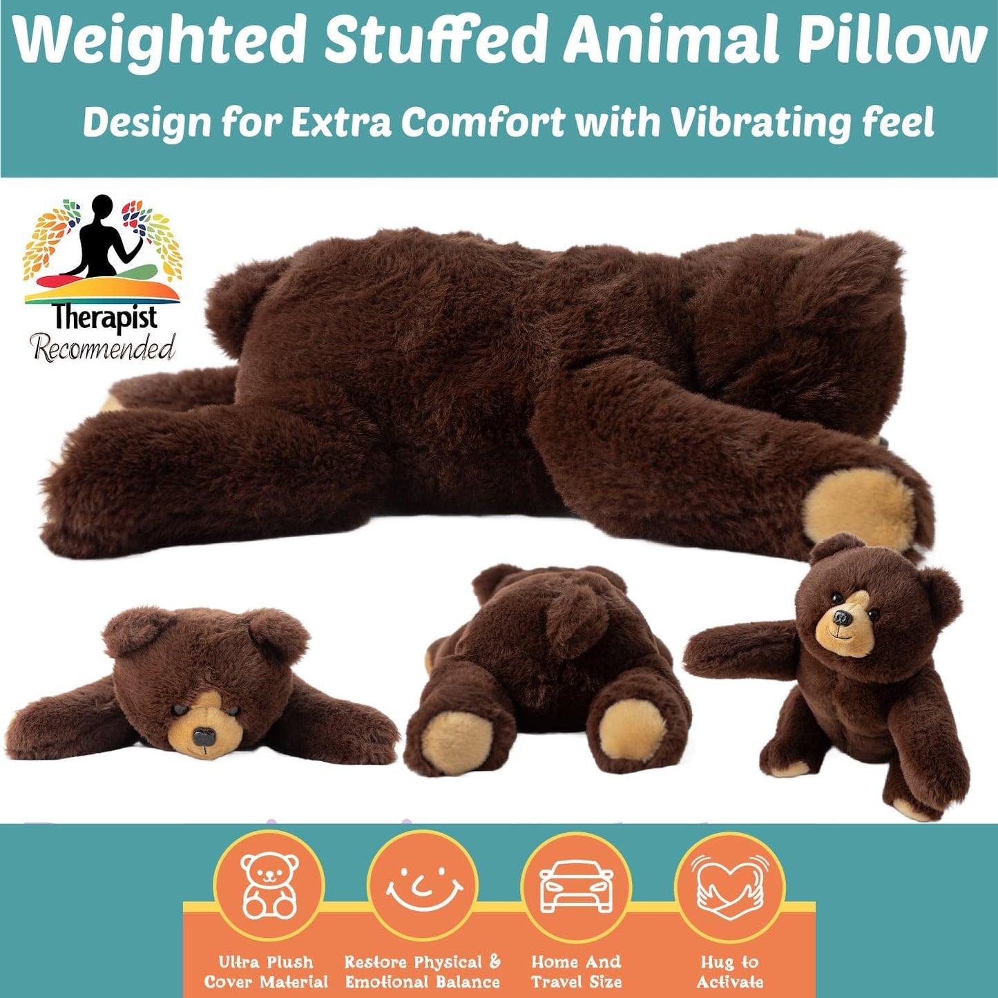 熊感震動承重枕 Bear Sensory Vibrating Pillow