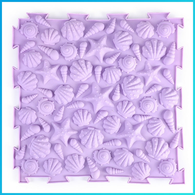 自閉兒童感官按摩拼圖地墊（馬卡龍款） Autism Sensory Massage Puzzle Mats (Macaron)
