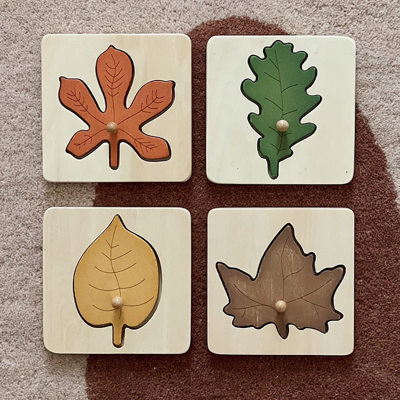 Montessori 葉子拼圖玩具套裝 Leaf Puzzle Toy Set