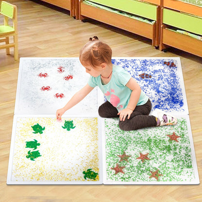 兒童爬行水族館液體感官墊 4片裝 Children's Crawling Aquarium Liquid Sensory Mat
