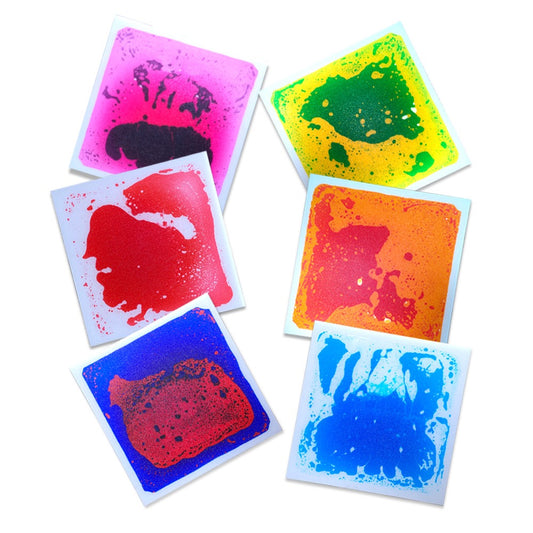 液體感統正方形地墊 六片裝 30cm/40cm/50cm Liquid Sensory Tiles 6-Pack