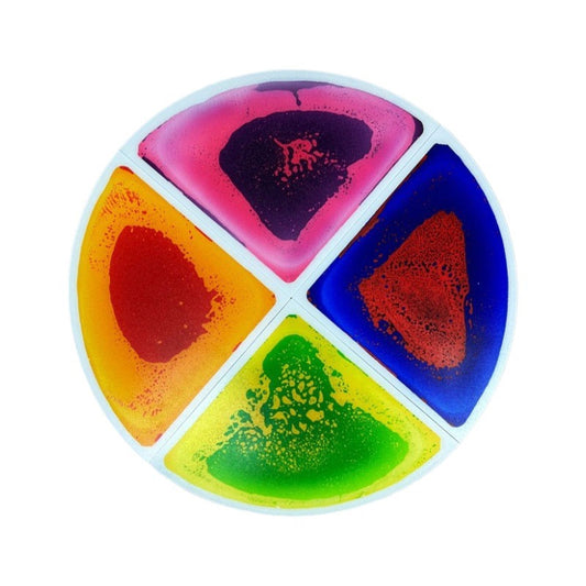 33cm扇形拼圖液體彩磚 一套4片 33cm Fan-shaped Puzzle Liquid Tiles Set of 4