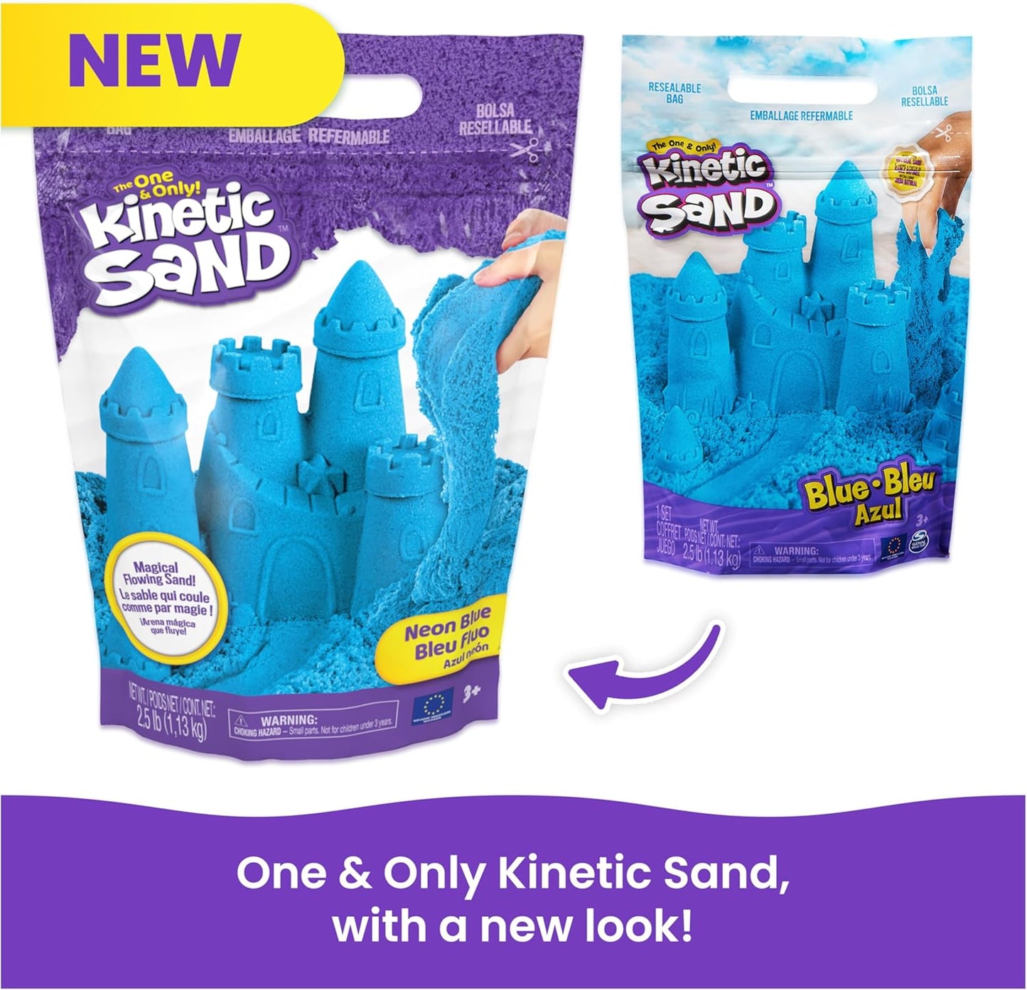 美國Kinetic Sand 藍色玩沙 Blue Play Sand 2.5lbs