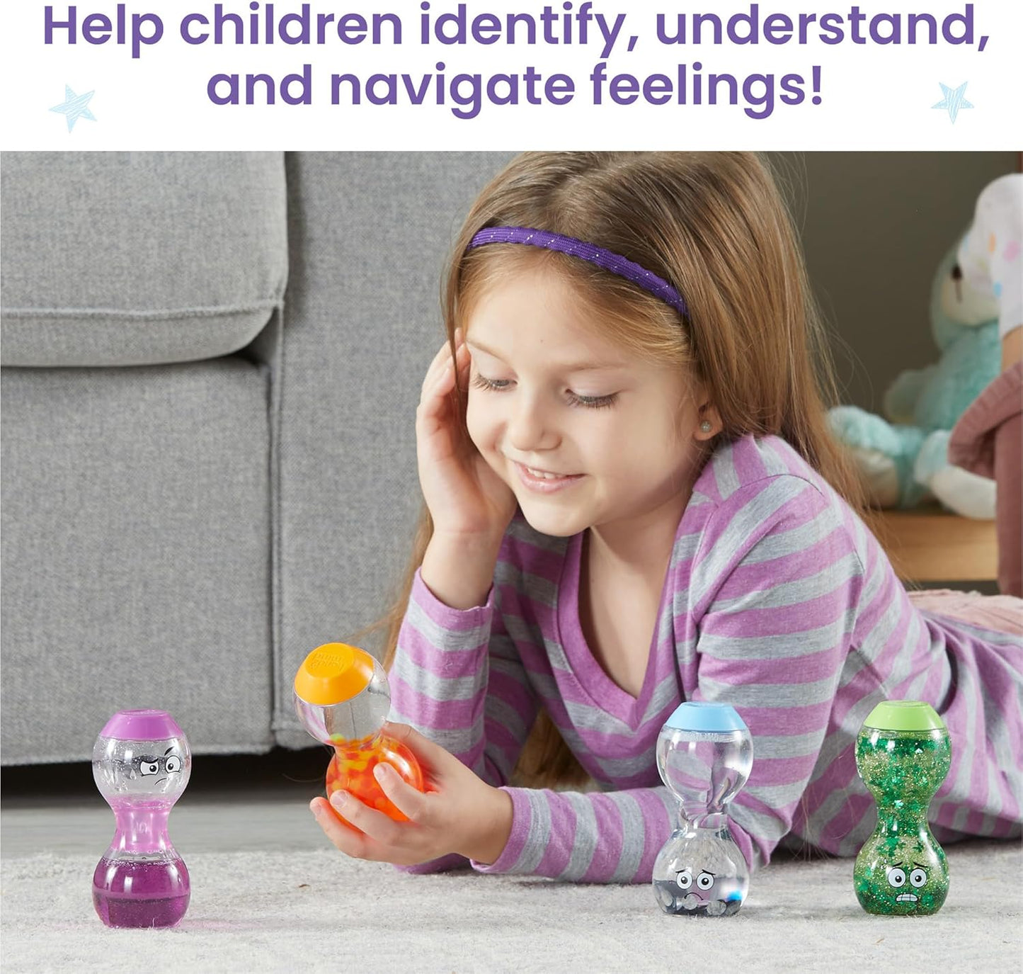 hand2mind 情緒感知感官瓶-進階情緒組 Express Your Feelings Sensory Bottles- Secondary Emotions