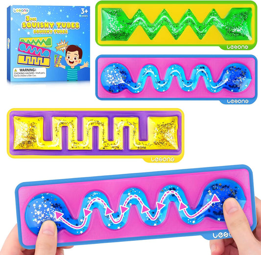 LESONG 凝膠迷宮感統玩具 Squishy Sensory Maze Fidget Toys – 3/9 Pack