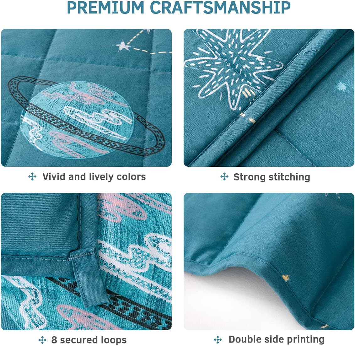 Mr. Sandman 星月藍加壓被系列 Star Moon Blue Weighted Blanket Series