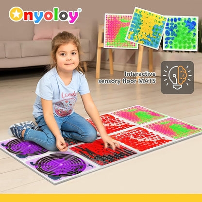 感統地墊4入組 30CM 液流觸覺墊 B款 Sensory Liquid Mats 4-Pack B Set