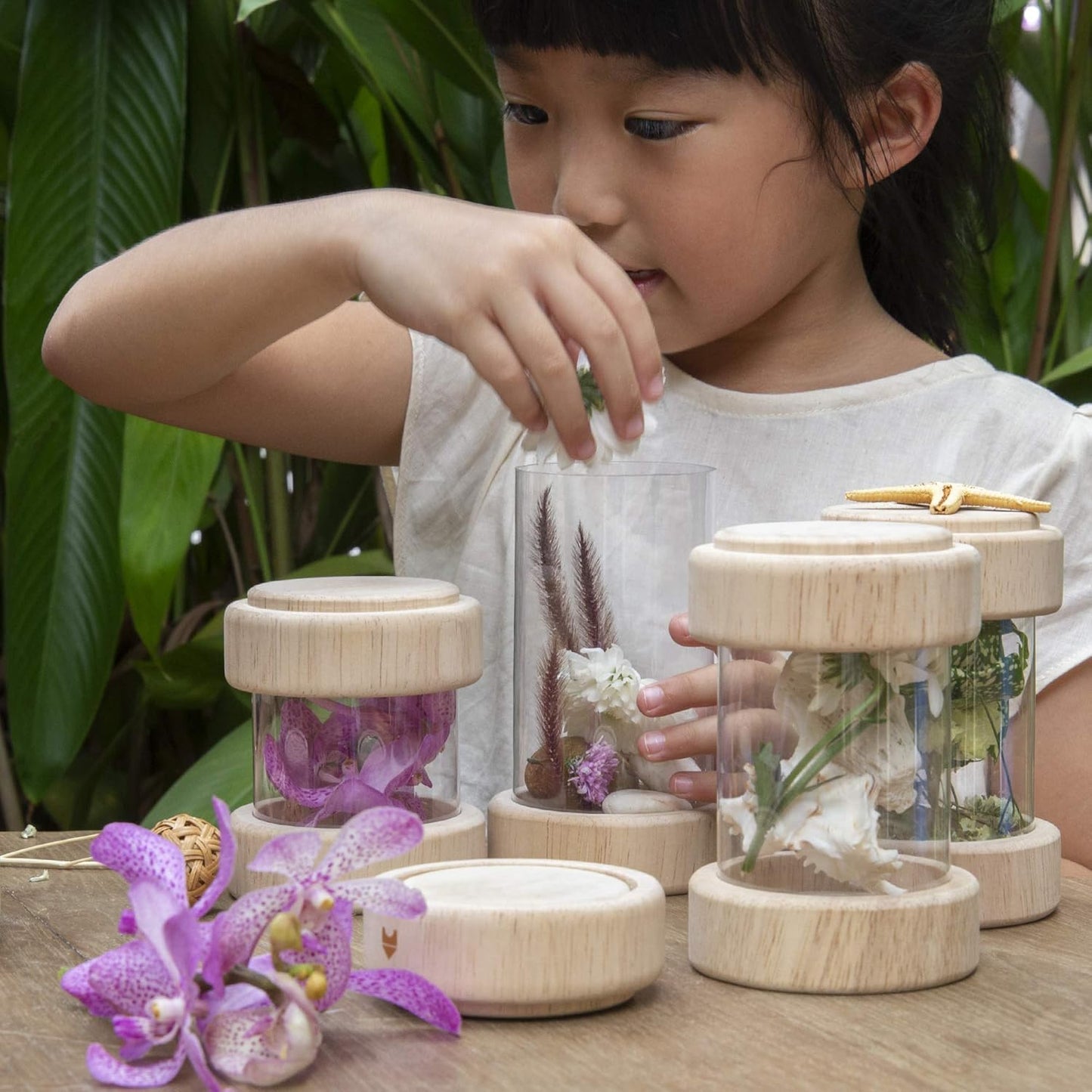 Guidecraft 透明探索寶藏筒 － 兒童感官觀察瓶 Treasure Tubes Clear – Sensory Observation &amp; Stacking Toy for Kids