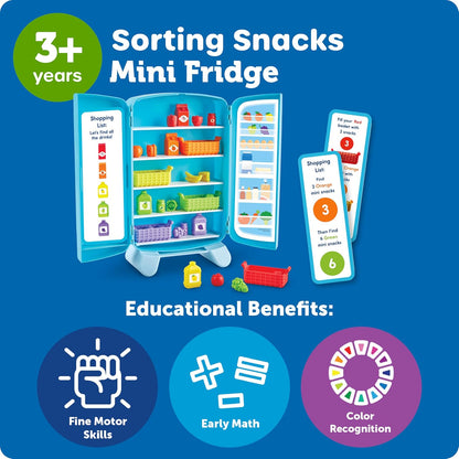 Learning Resources 迷你冰箱食物分類組 Sorting Snacks Mini Fridge
