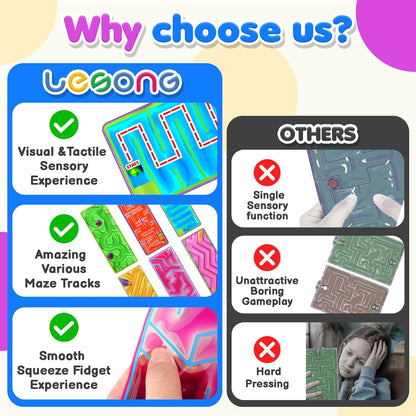 LESONG 迷宮凝膠感統玩具 Maze Gel Sensory Fidget Toys - 6/12 Pack