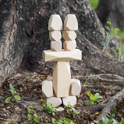 Guidecraft 木製立石積木組 Wood Stackers