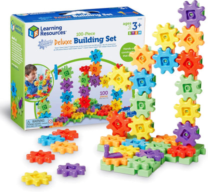 Learning Resources 齒輪創建組100件豪華版 Gears! Gears! Gears! 100-Piece Deluxe