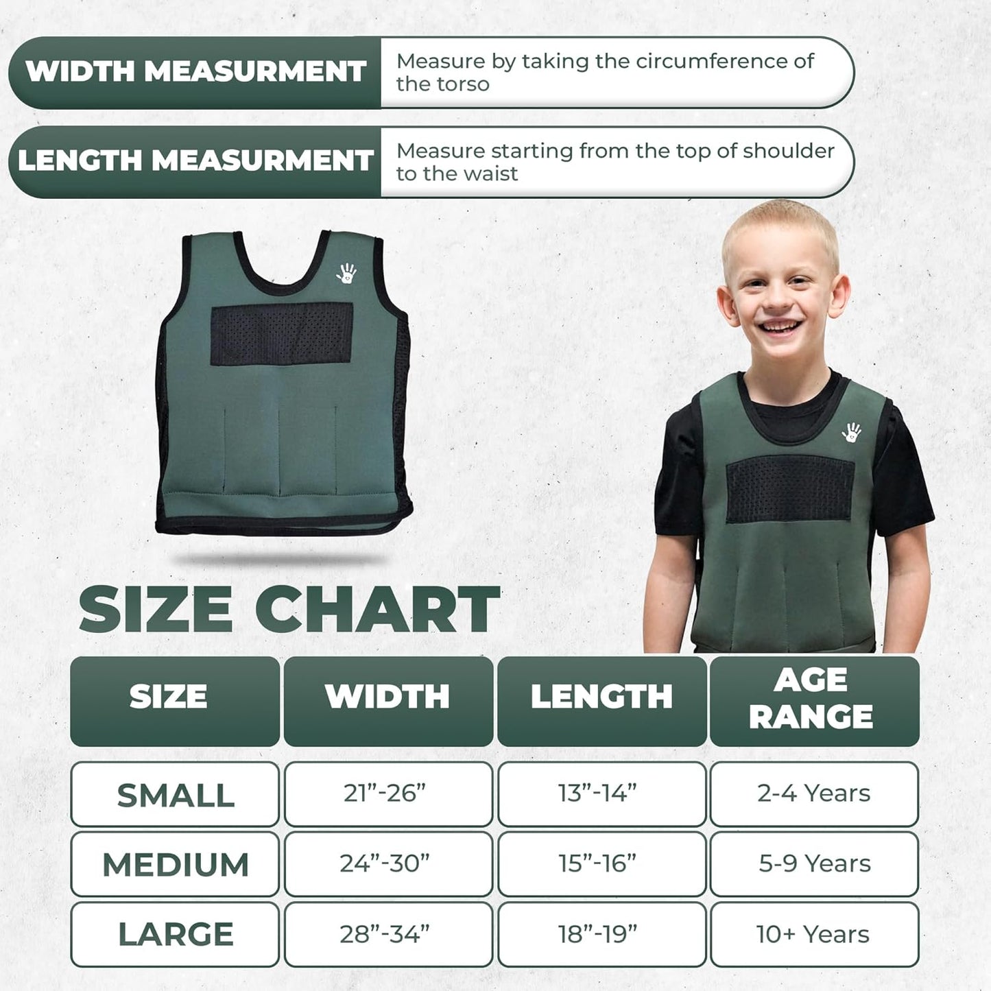 SENSORY4U 兒童加壓背心 中碼 Weighted Vest For Kids Medium