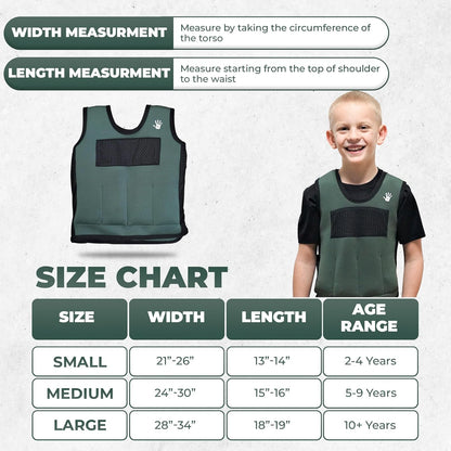 SENSORY4U 兒童加壓背心 中碼 Weighted Vest For Kids Medium