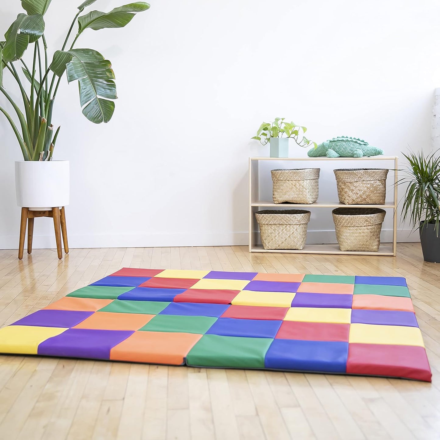 ECR4Kids SoftZone 拼布活動地墊（可折疊式）SoftZone Patchwork Activity Mat (Foldable)