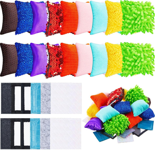 Haull 30件迷你觸感墊方塊套裝 30-Piece Mini Sensory Mats Squares